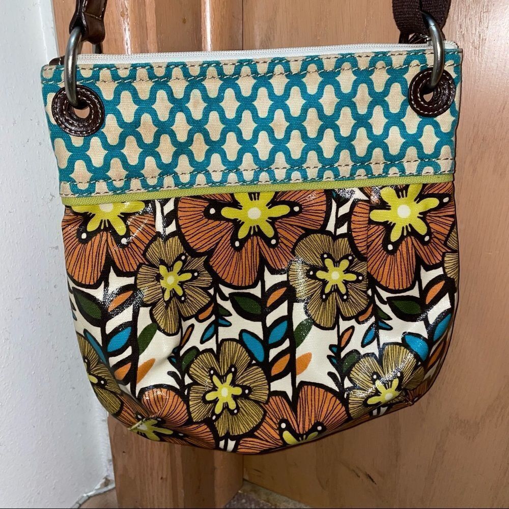 FOSSIL coated canvas crossbody bag poppy - Picture 5 of 6